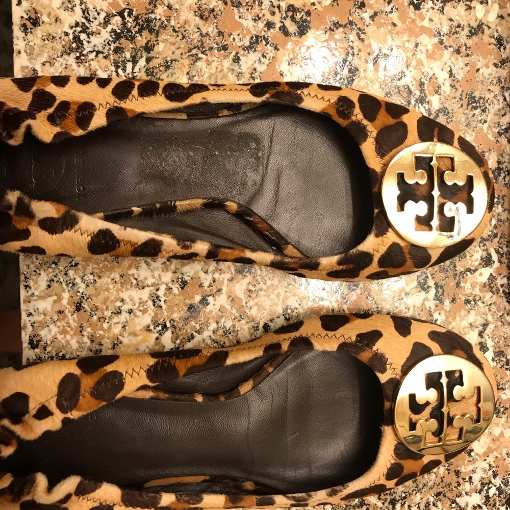 Tory Burch Leopard Flats Size 8.5